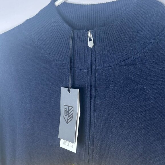 NWT Rule 18 Striped Long Sleeve Sweater - 100% Peruvian Pima Cotton - Men's XXL - Picture 5 of 10